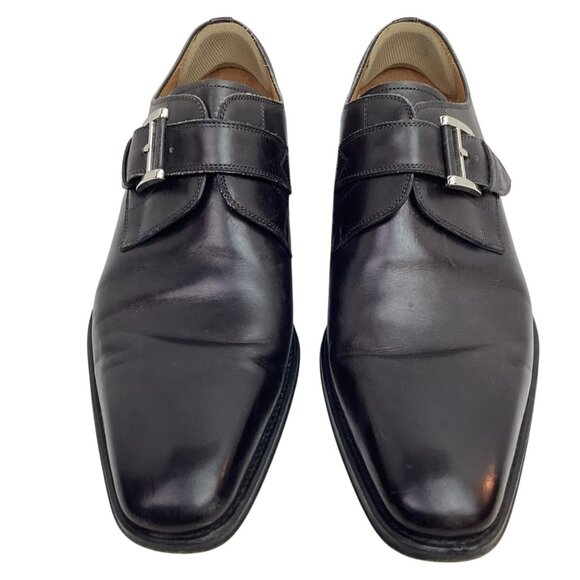 Magnanni Marco ll Mens 8M Leather Monk Strap Dress Shoes Black Made in Spain main image 7